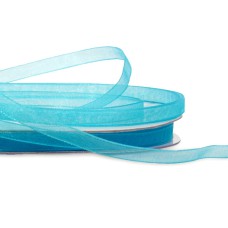 Organza Ribbon , Turquoise, 1/4 Inch x 25 Yards (1 Spool) SALE ITEM